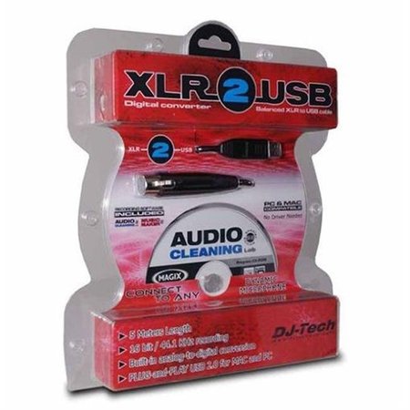 FIRST AUDIO MANUFACTURING FIRST AUDIO MANUFACTURING XLR2USB 5 Meter Plug-and-Play XLR to USB Cable for Recording XLR2USB